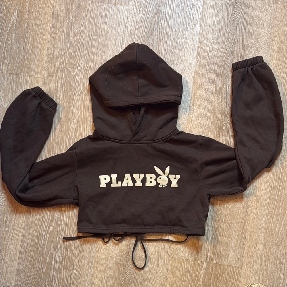PLAYBOY crop sweater, small